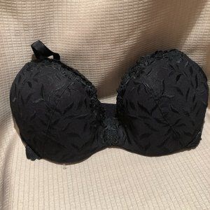 Wonderbra push up black laced push up  bra, 38D